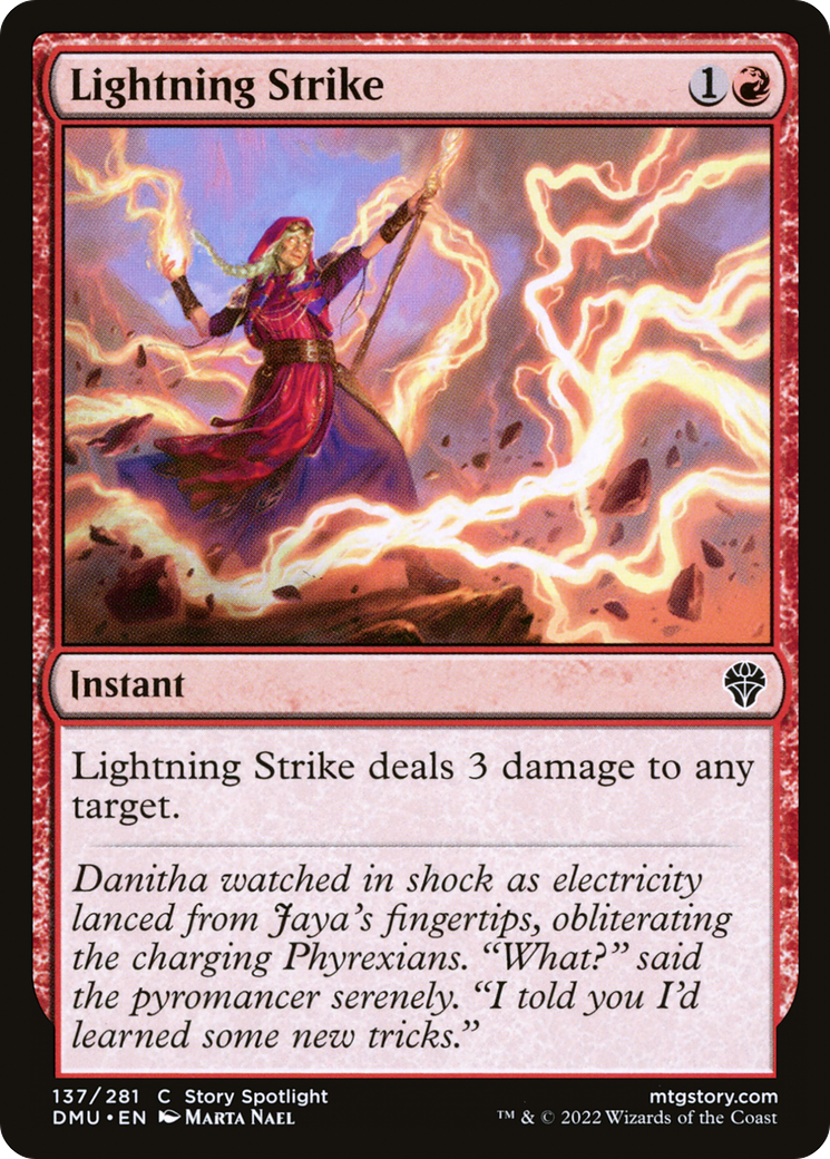 Lightning Strike - Common Instant card from Dominaria United