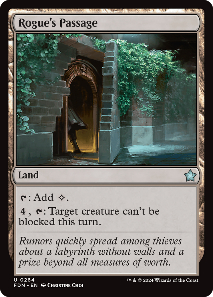 Rogue's Passage - Uncommon Land card from Foundations