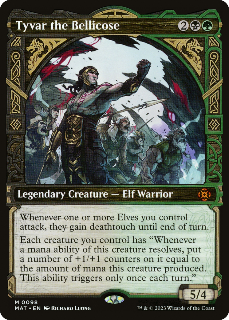 Tyvar the Bellicose - Mythic Legendary Creature — Elf Warrior card from March of the Machine: The Aftermath