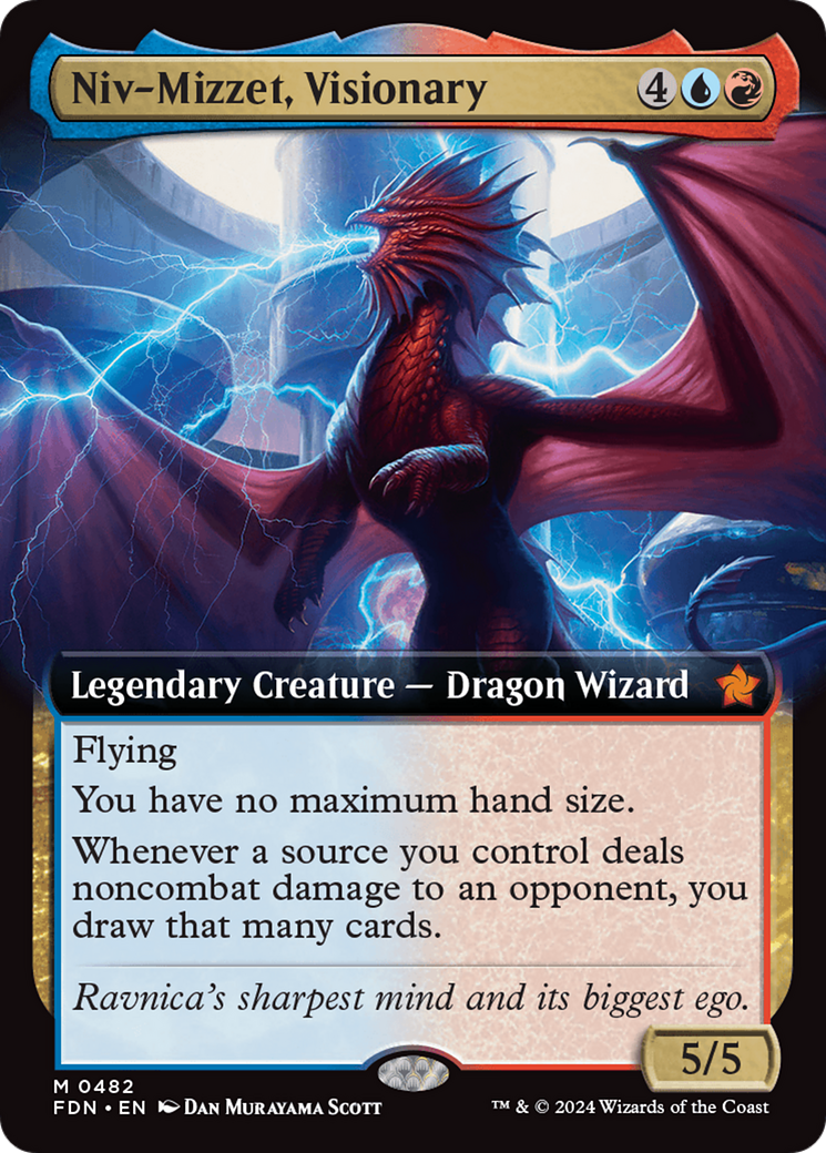 Niv-Mizzet, Visionary - Mythic Legendary Creature — Dragon Wizard card from Foundations