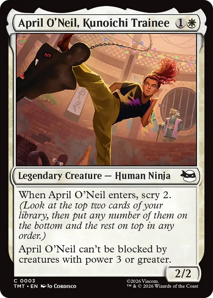 April O'Neil, Kunoichi Trainee - Common Legendary Creature — Human Ninja card from Teenage Mutant Ninja Turtles