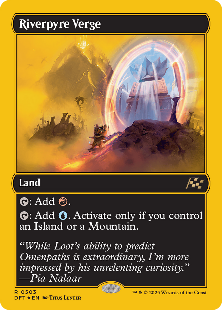 Riverpyre Verge - Rare Land card from Aetherdrift