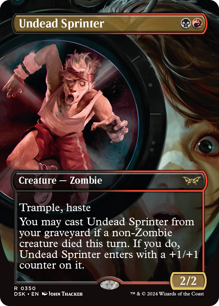 Undead Sprinter - Rare Creature — Zombie card from Duskmourn: House of Horror