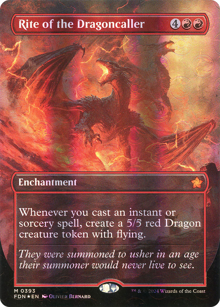Rite of the Dragoncaller - Mythic Enchantment card from Foundations