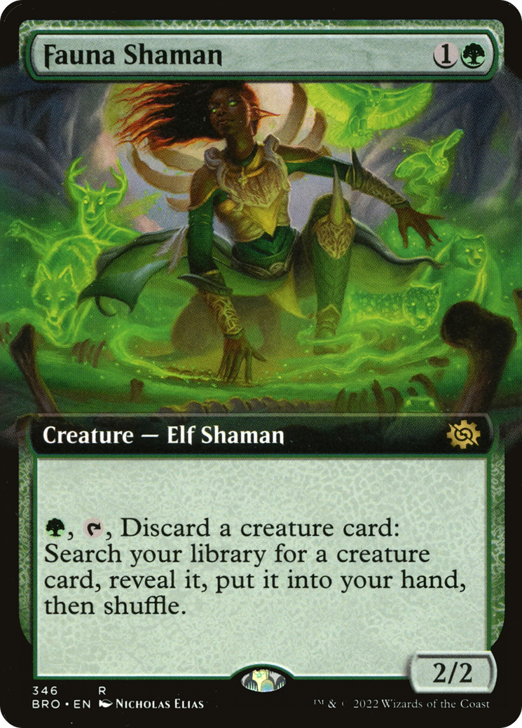 Fauna Shaman - Rare Creature — Elf Shaman card from The Brothers' War