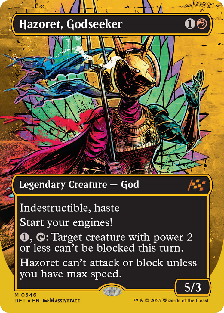 Hazoret, Godseeker - Mythic Legendary Creature — God card from Aetherdrift