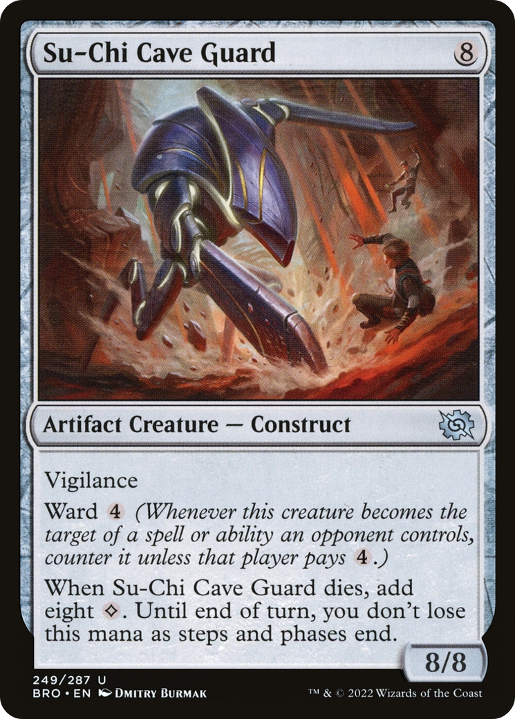 Su-Chi Cave Guard - Uncommon Artifact Creature — Construct card from The Brothers' War