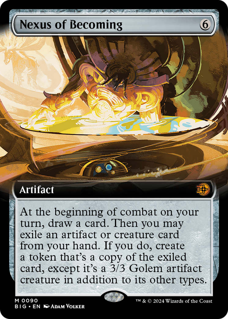 Nexus of Becoming - Mythic Artifact card from The Big Score