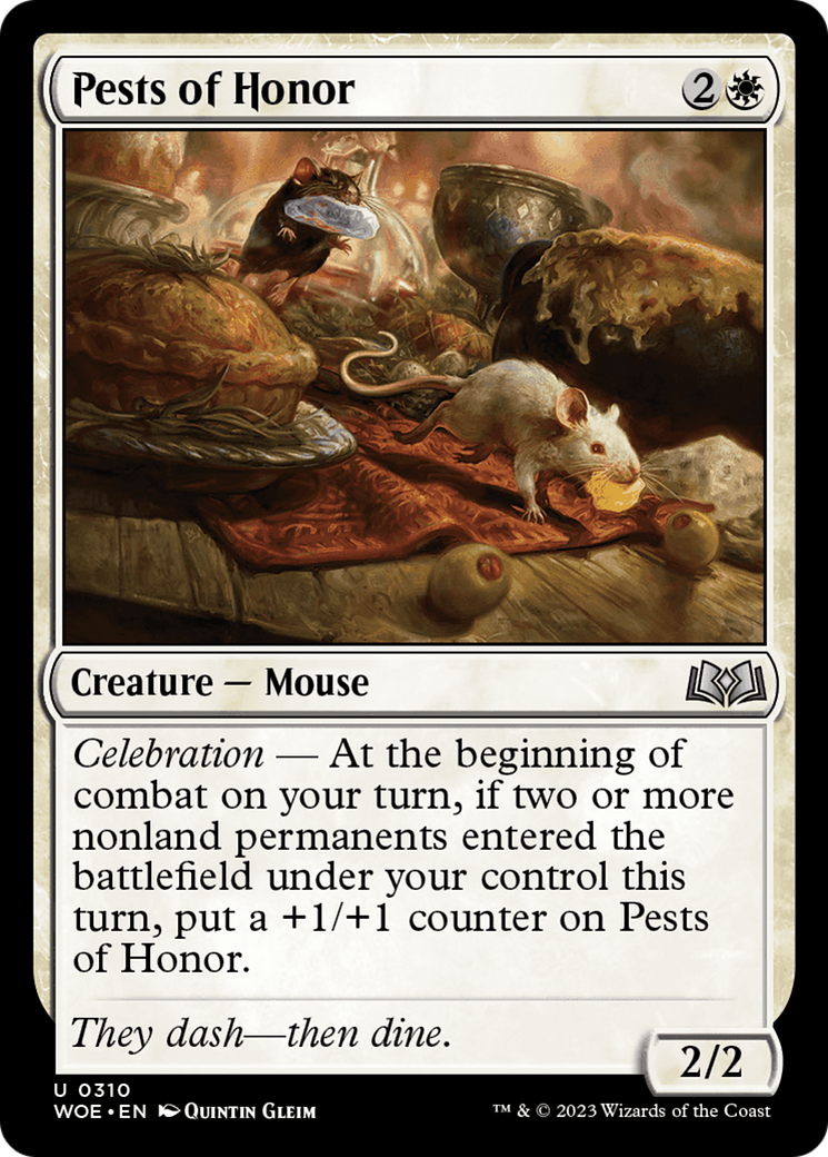 Pests of Honor - Uncommon Creature — Mouse card from Wilds of Eldraine