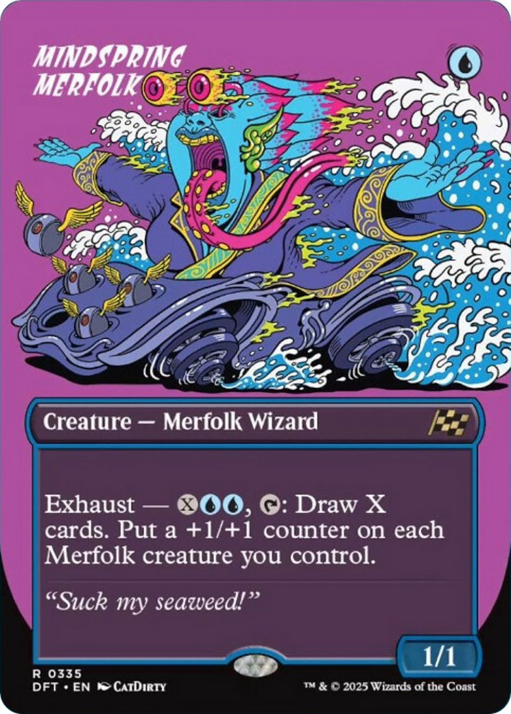 Mindspring Merfolk - Rare Creature — Merfolk Wizard card from Aetherdrift