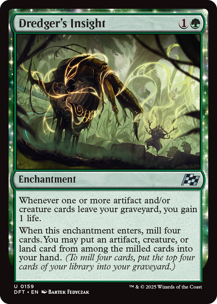 Dredger's Insight - Uncommon Enchantment card from Aetherdrift