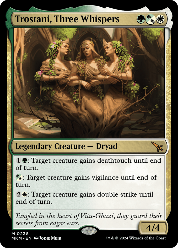 Trostani, Three Whispers - Mythic Legendary Creature — Dryad card from Murders at Karlov Manor