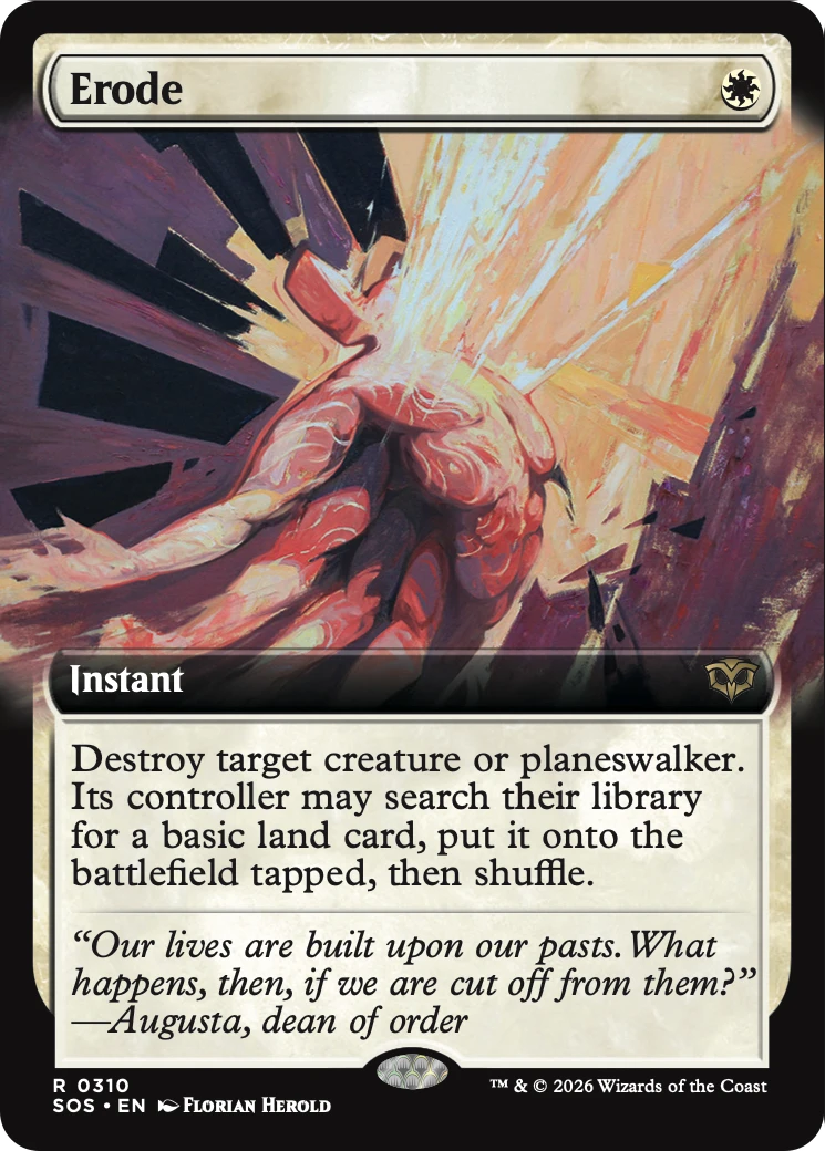 Erode - Rare Instant card from Secrets of Strixhaven