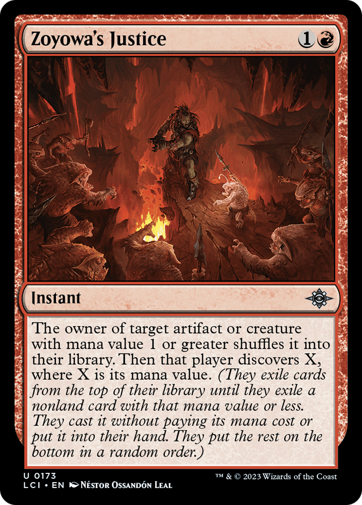 Zoyowa's Justice - Uncommon Instant card from The Lost Caverns of Ixalan