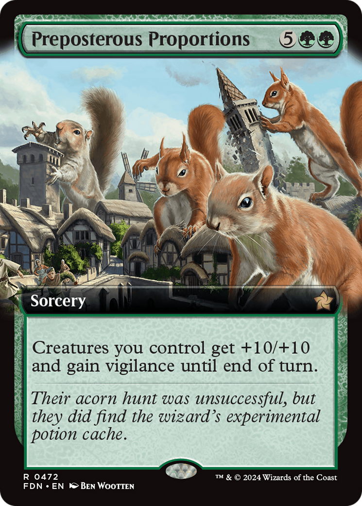 Preposterous Proportions - Rare Sorcery card from Foundations