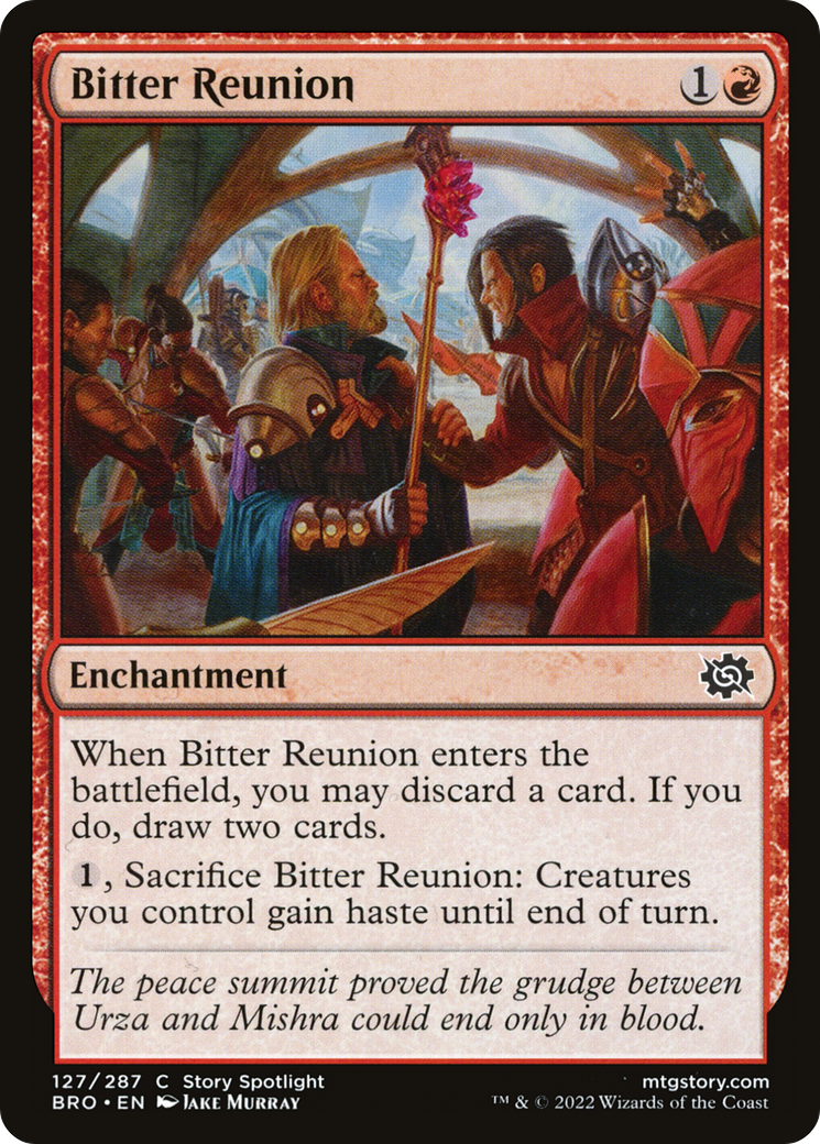 Bitter Reunion - Common Enchantment card from The Brothers' War