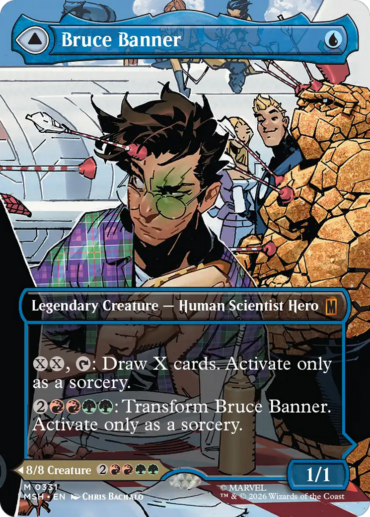 Bruce Banner // The Incredible Hulk - Mythic Legendary Creature — Human Scientist Hero card from Marvel Super Heroes