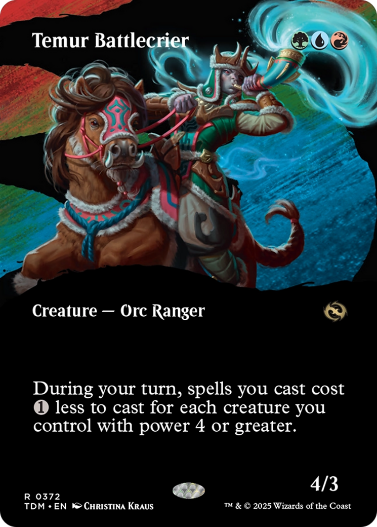 Temur Battlecrier - Rare Creature — Orc Ranger card from Tarkir: Dragonstorm