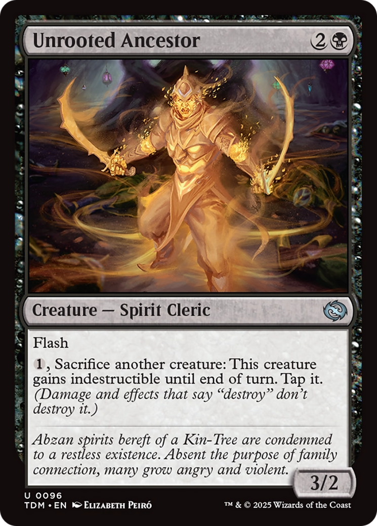 Unrooted Ancestor - Uncommon Creature — Spirit Cleric card from Tarkir: Dragonstorm