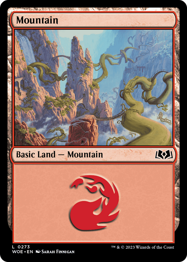 Mountain - Common Basic Land — Mountain card from Wilds of Eldraine