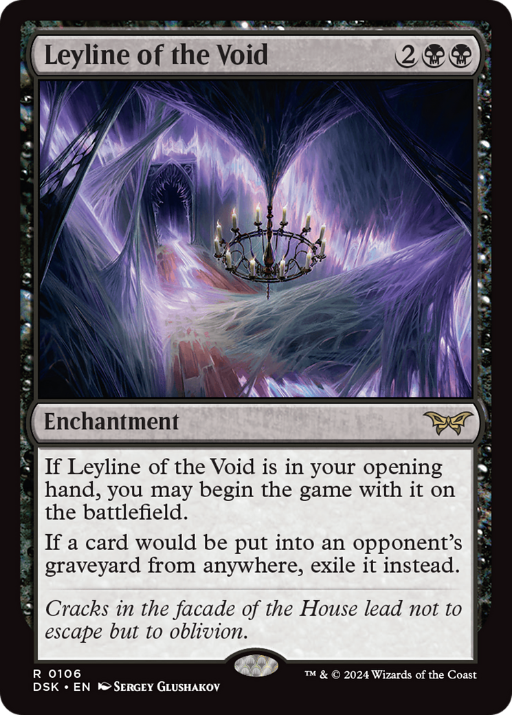 Leyline of the Void - Rare Enchantment card from Duskmourn: House of Horror