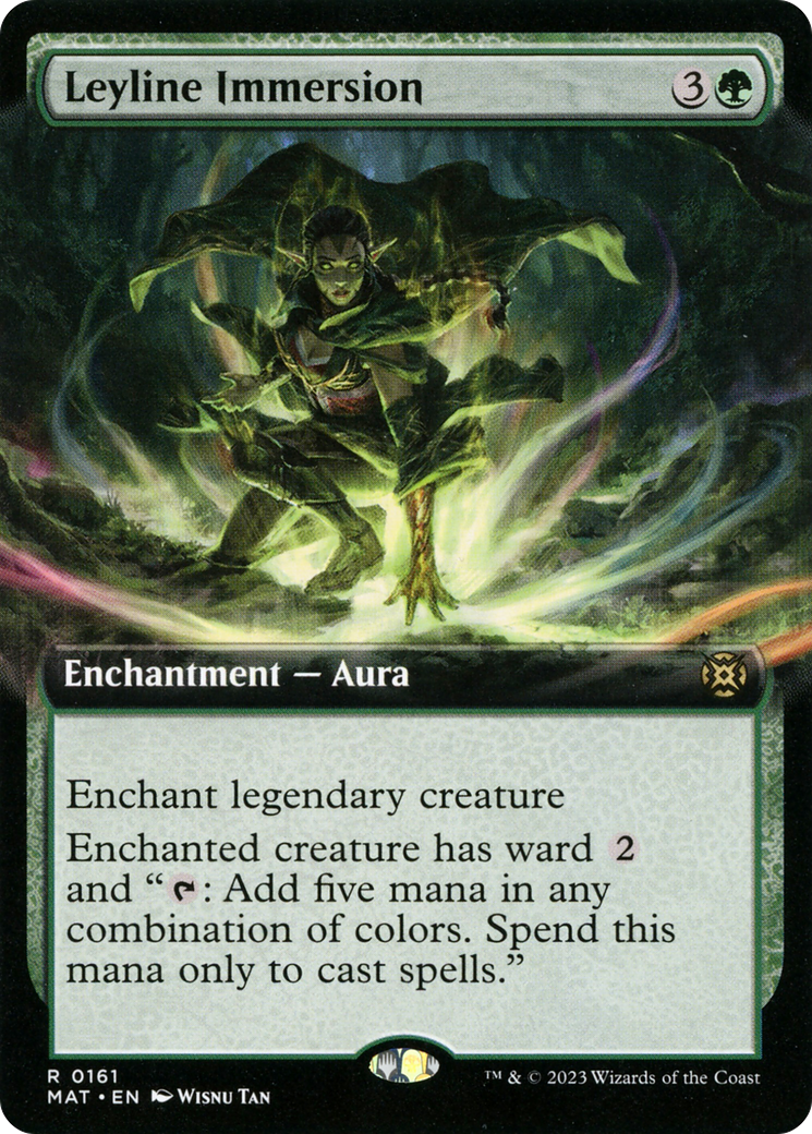 Leyline Immersion - Rare Enchantment — Aura card from March of the Machine: The Aftermath