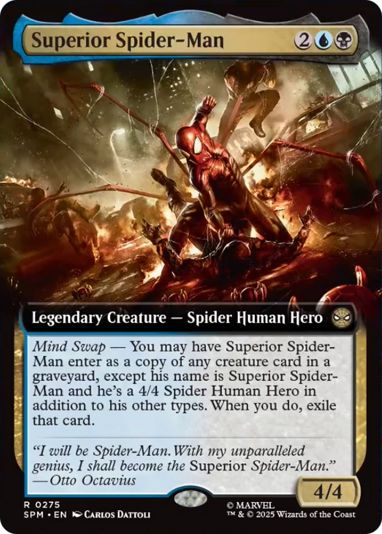 Superior Spider-Man - Rare Legendary Creature — Spider Human Hero card from Marvel's Spider-Man