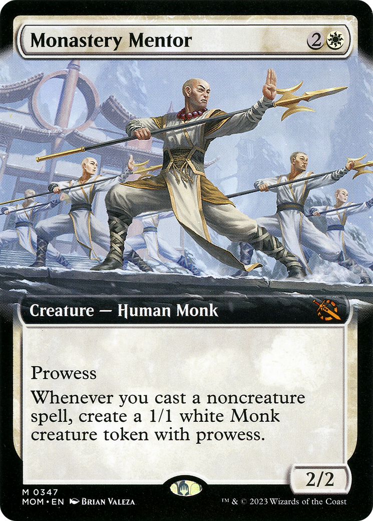 Monastery Mentor - Mythic Creature — Human Monk card from March of the Machine