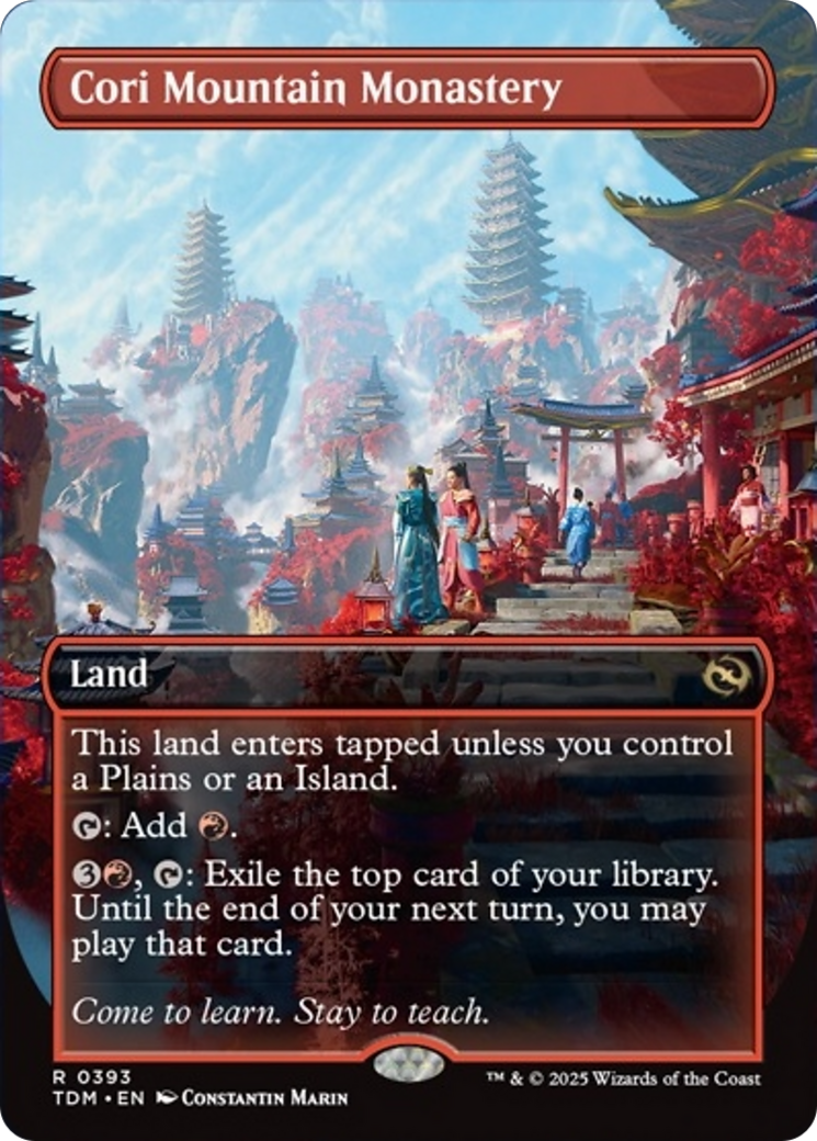 Cori Mountain Monastery - Rare Land card from Tarkir: Dragonstorm