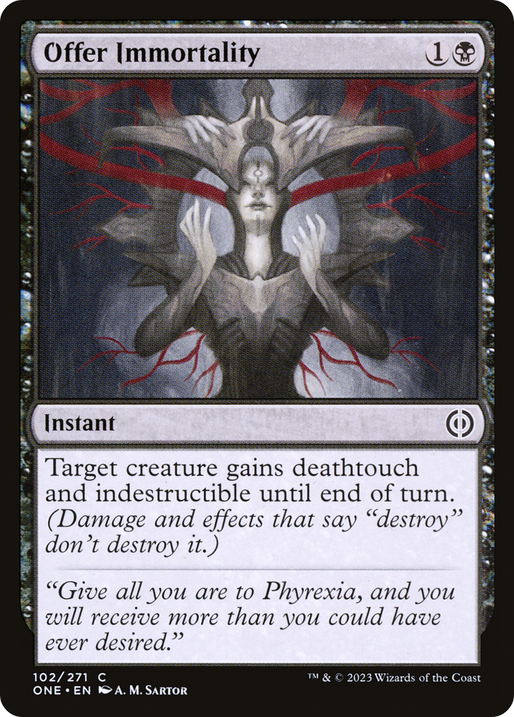 Offer Immortality - Common Instant card from Phyrexia: All Will Be One