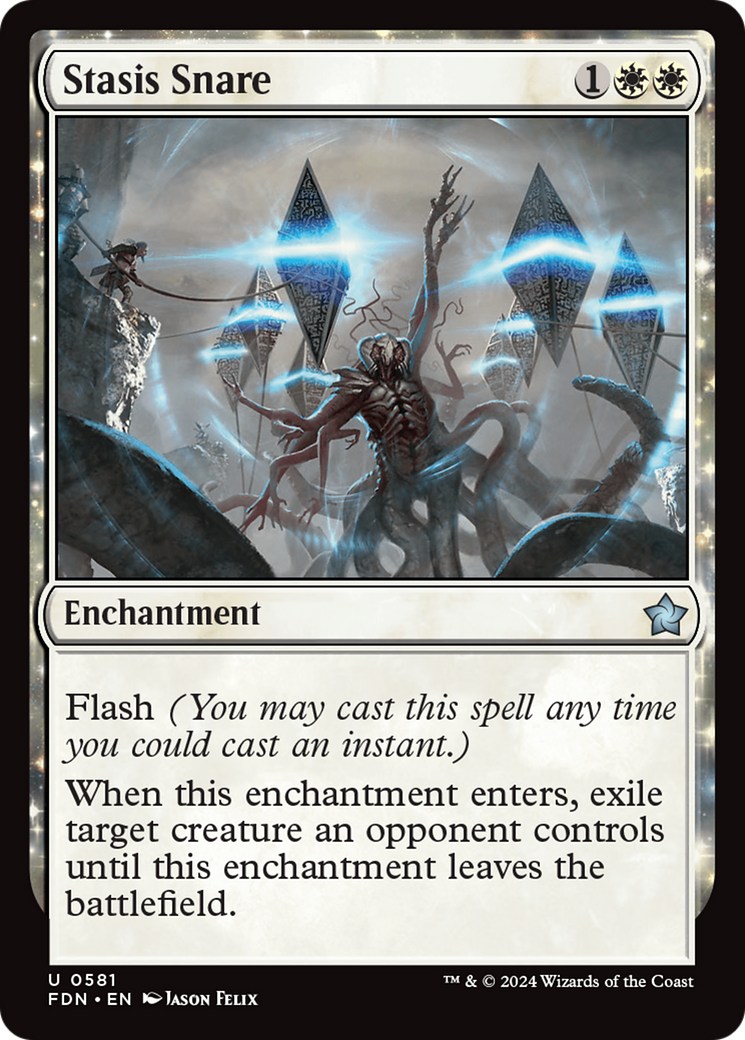 Stasis Snare - Uncommon Enchantment card from Foundations