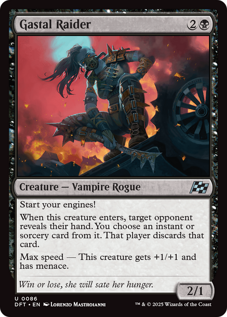 Gastal Raider - Uncommon Creature — Vampire Rogue card from Aetherdrift