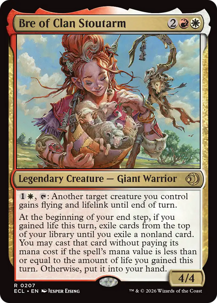Bre of Clan Stoutarm - Rare Legendary Creature — Giant Warrior card from Lorwyn Eclipsed