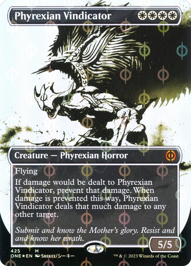 Phyrexian Vindicator - Mythic Creature — Phyrexian Horror card from Phyrexia: All Will Be One