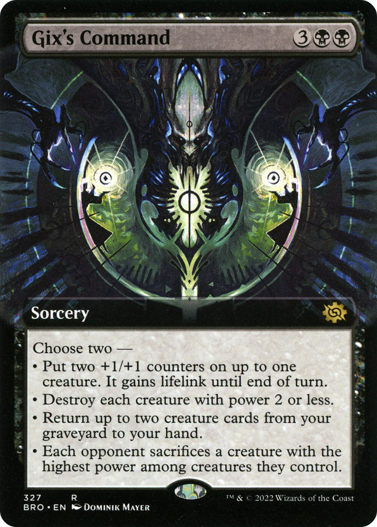 Gix's Command - Rare Sorcery card from The Brothers' War