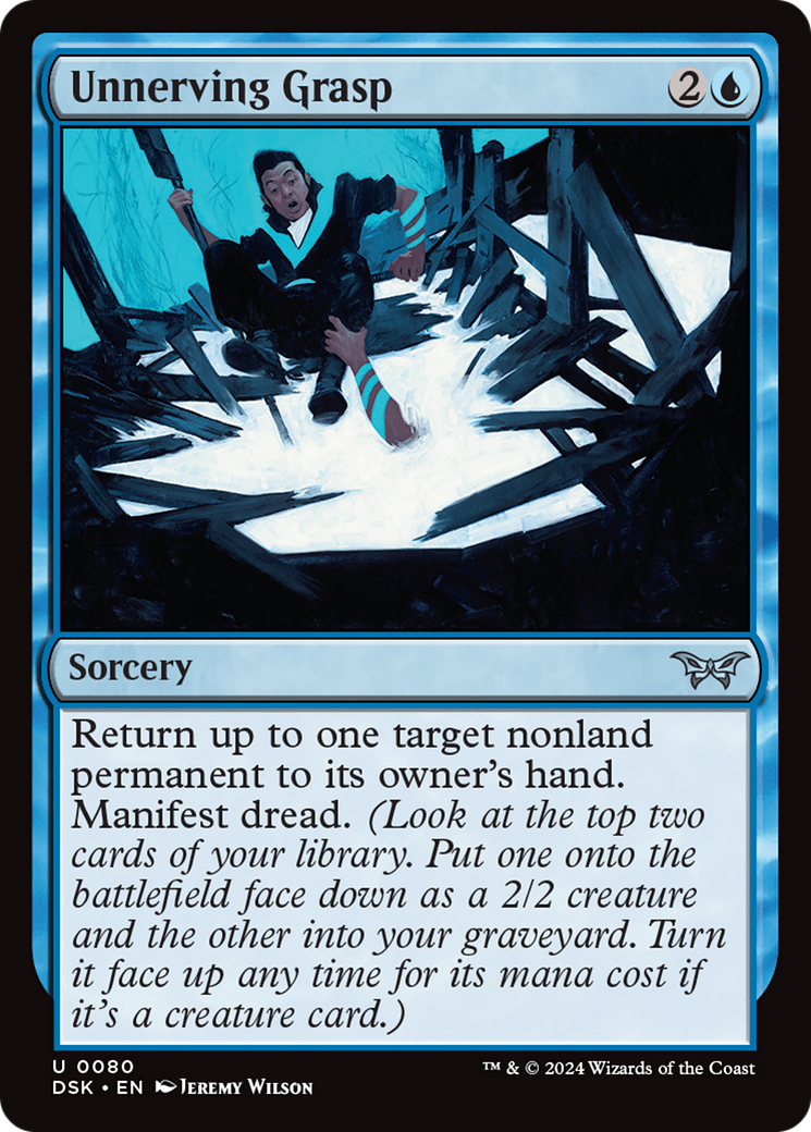 Unnerving Grasp - Uncommon Sorcery card from Duskmourn: House of Horror