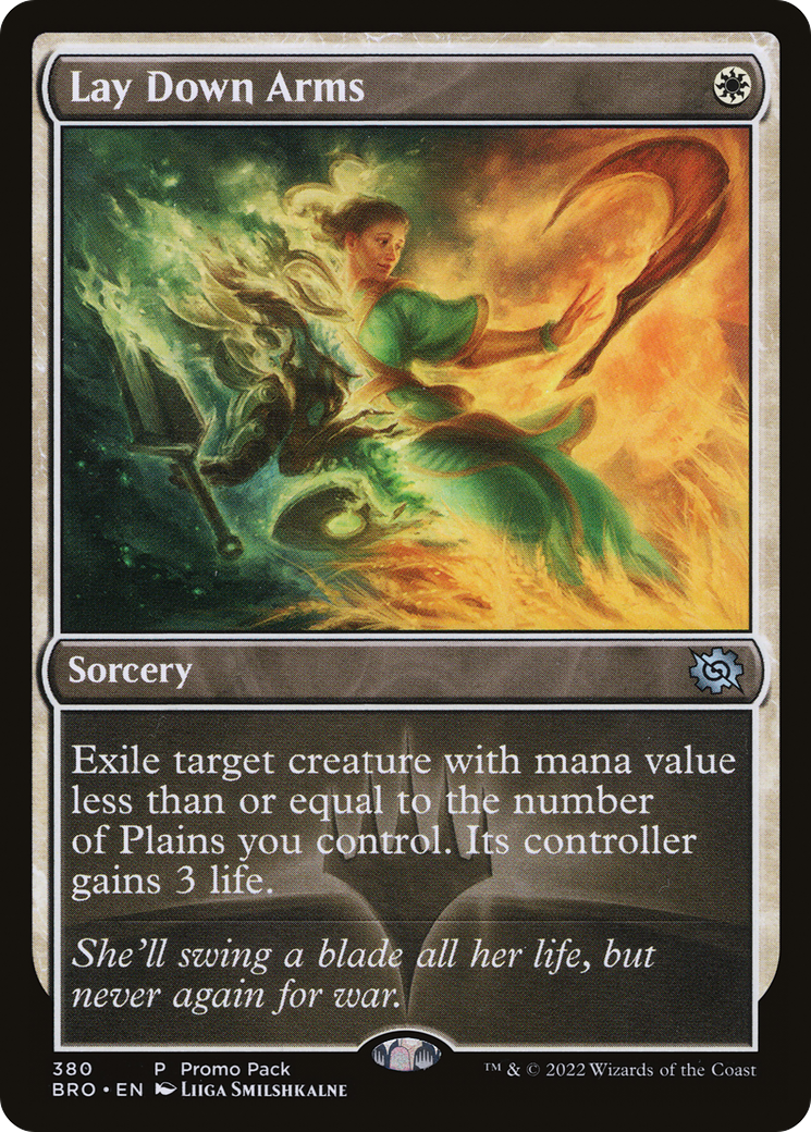 Lay Down Arms - Uncommon Sorcery card from The Brothers' War