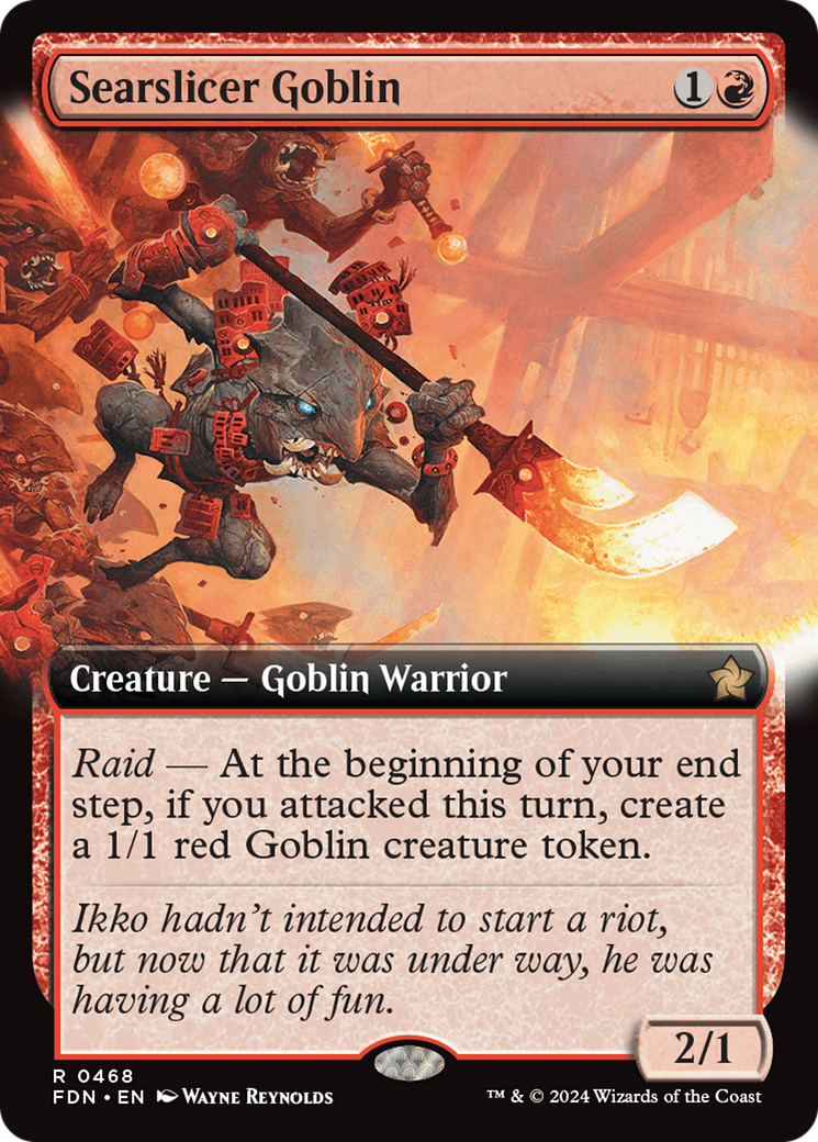 Searslicer Goblin - Rare Creature — Goblin Warrior card from Foundations