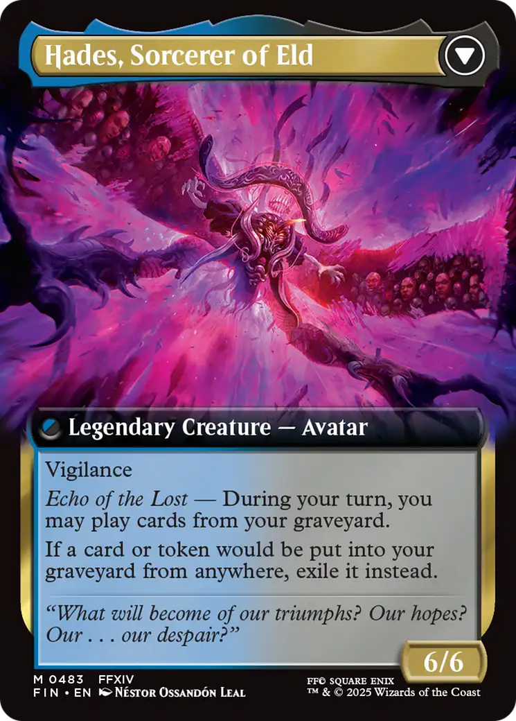 Back face of Emet-Selch, Unsundered // Hades, Sorcerer of Eld - Legendary Creature — Elder Wizard card