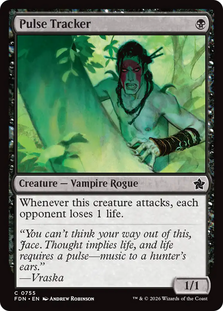 Pulse Tracker - Common Creature — Vampire Rogue card from Foundations