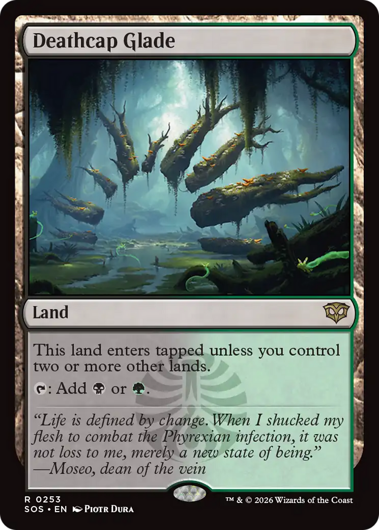 Deathcap Glade - Rare Land card from Secrets of Strixhaven