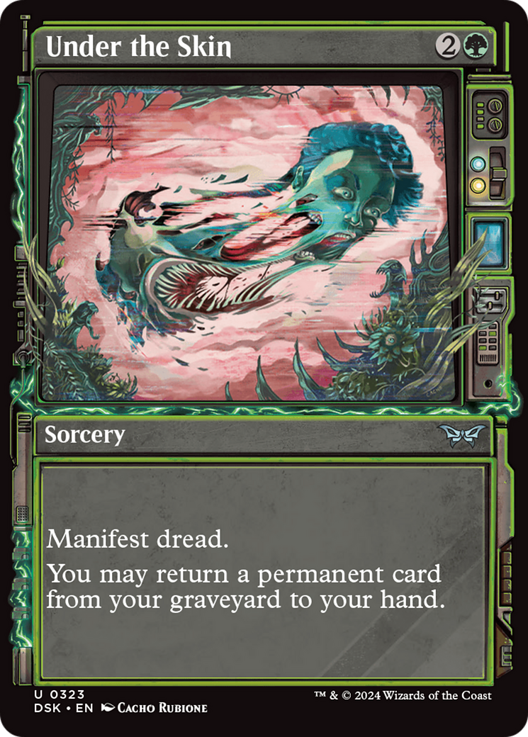 Under the Skin - Uncommon Sorcery card from Duskmourn: House of Horror
