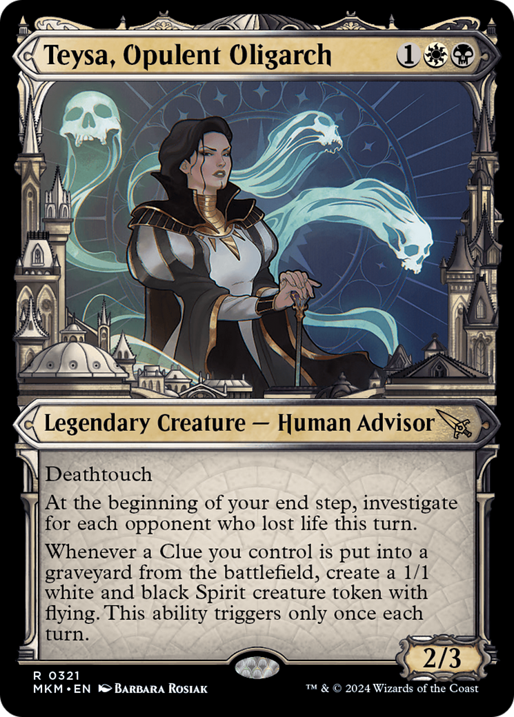 Teysa, Opulent Oligarch - Rare Legendary Creature — Human Advisor card from Murders at Karlov Manor