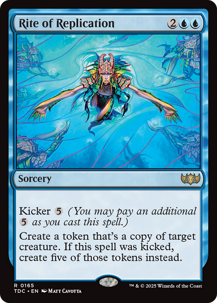 Rite of Replication - Rare Sorcery card from Tarkir: Dragonstorm Commander