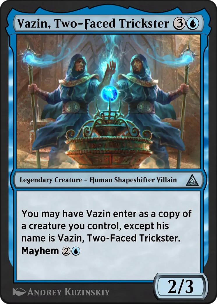 Chameleon, Master of Disguise - Uncommon Legendary Creature — Human Shapeshifter Villain card from Through the Omenpaths