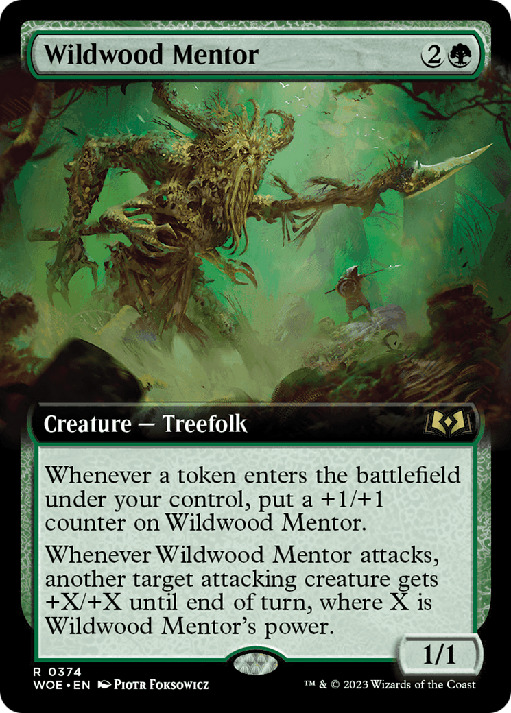 Wildwood Mentor - Rare Creature — Treefolk card from Wilds of Eldraine