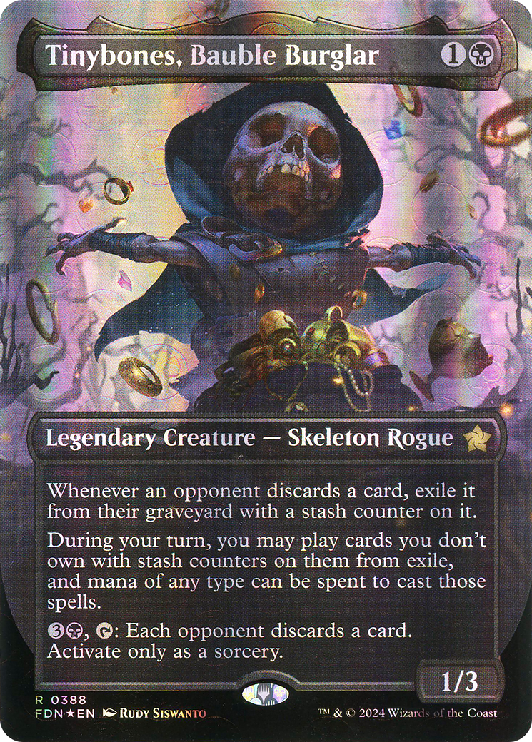 Tinybones, Bauble Burglar - Rare Legendary Creature — Skeleton Rogue card from Foundations