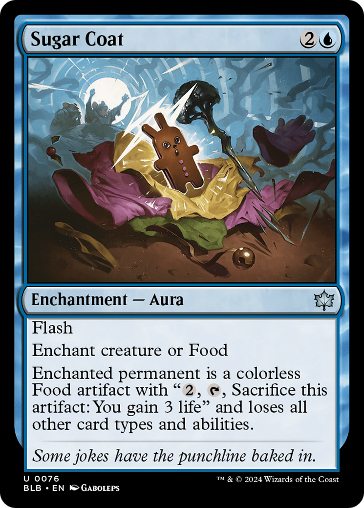 Sugar Coat - Uncommon Enchantment — Aura card from Bloomburrow
