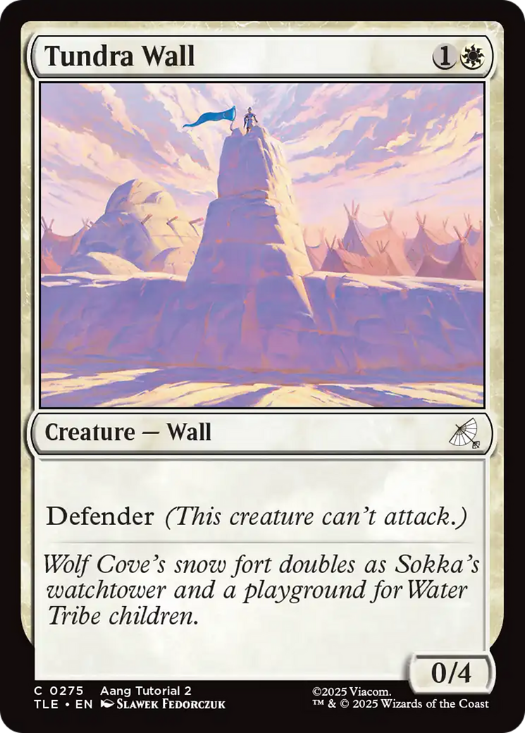 Tundra Wall - Common Creature — Wall card from Avatar: The Last Airbender Eternal