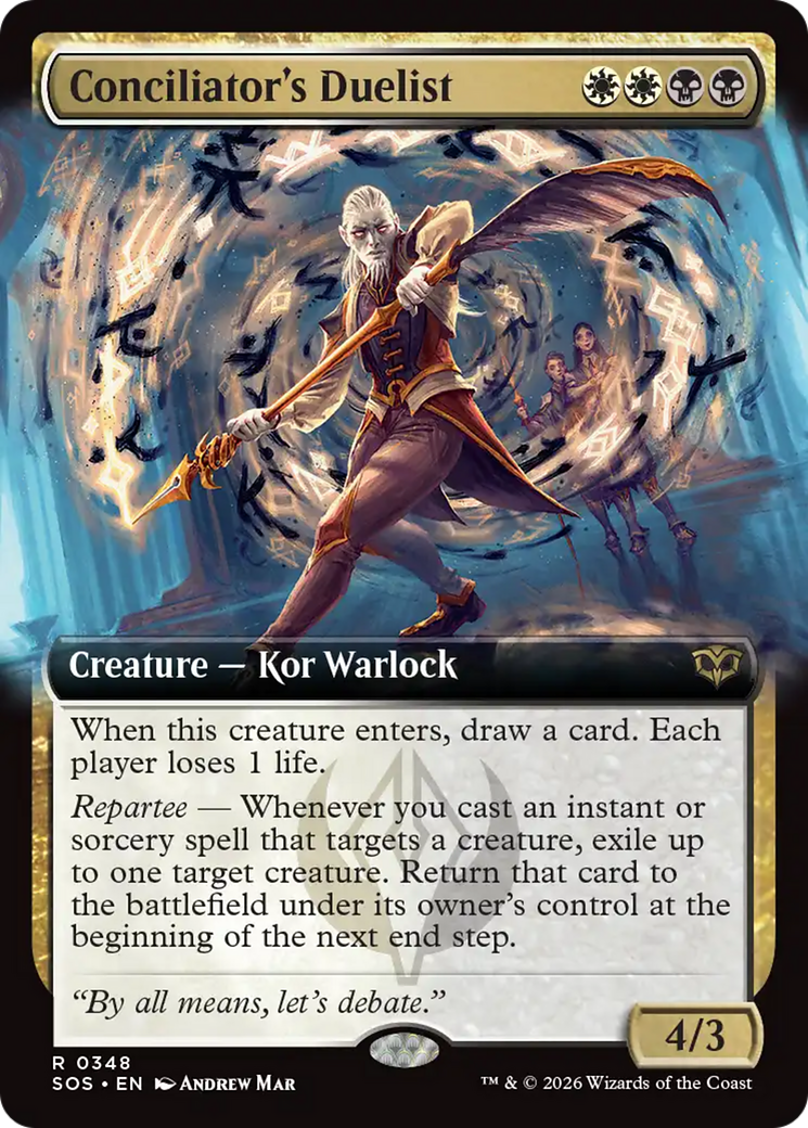 Conciliator's Duelist - Rare Creature — Kor Warlock card from Secrets of Strixhaven